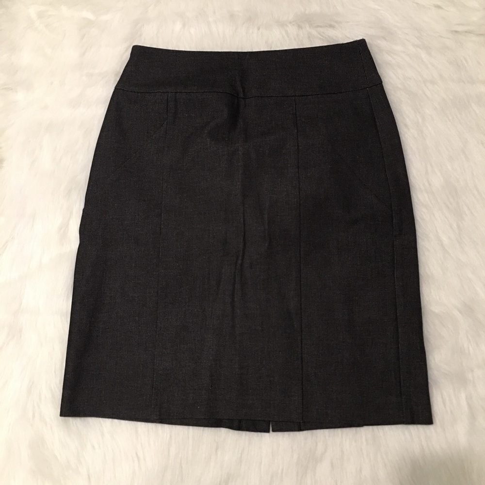 Banana Republic Dark Gray Stretch Pencil Skirt